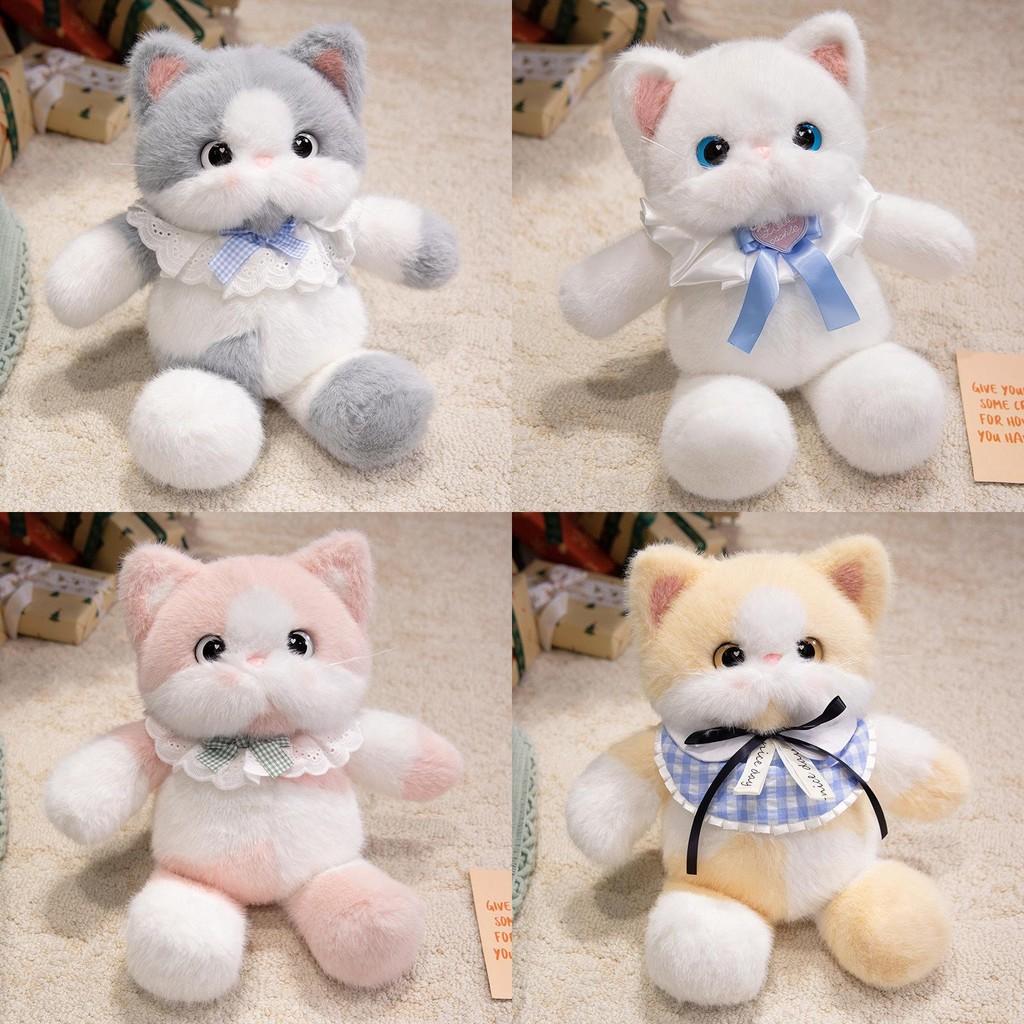Calico Cat Realistic Plush Toy Soft Stuffed Animal For Girls And Gifts Birthday