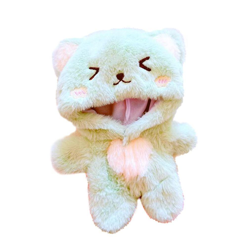 Dolls Bodysuit Plush Clothing Staring Sheep 20CM Doll Clothes Cartoon Smiling Cat One-piece Garment