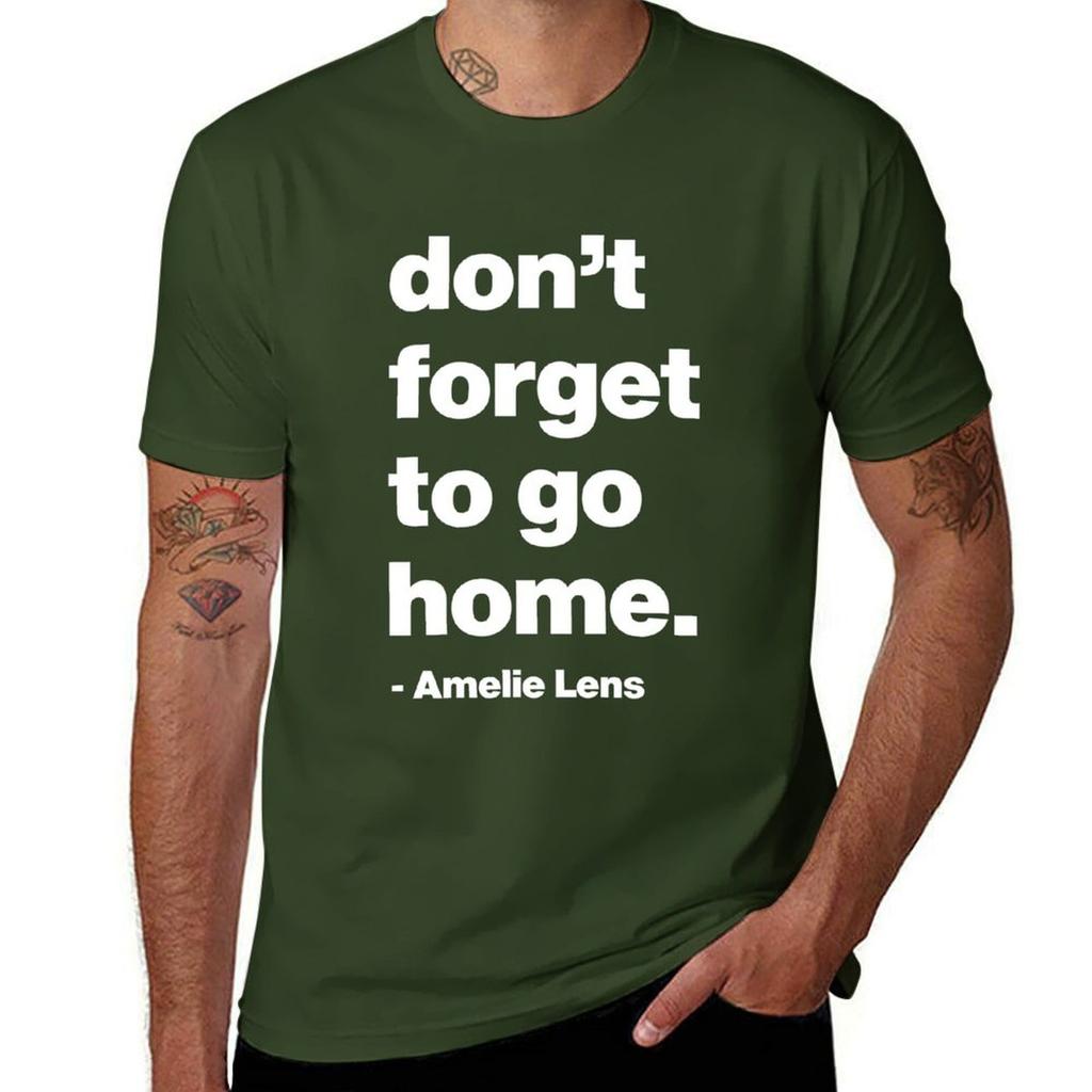 Techno Party Dont forget to go Home Amelie Lens TShirt for a boy sublime Unisexs graphic tshirts