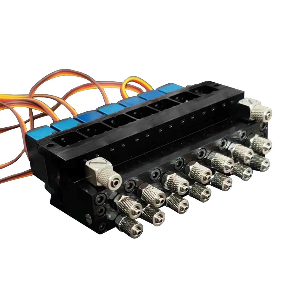 5 МПа 7-канальный гидравлический масляный клапан с сервоприводом для радиоуправляемого экскаватора-бульдозера масштаба 1/12, для самостоятельной сборки