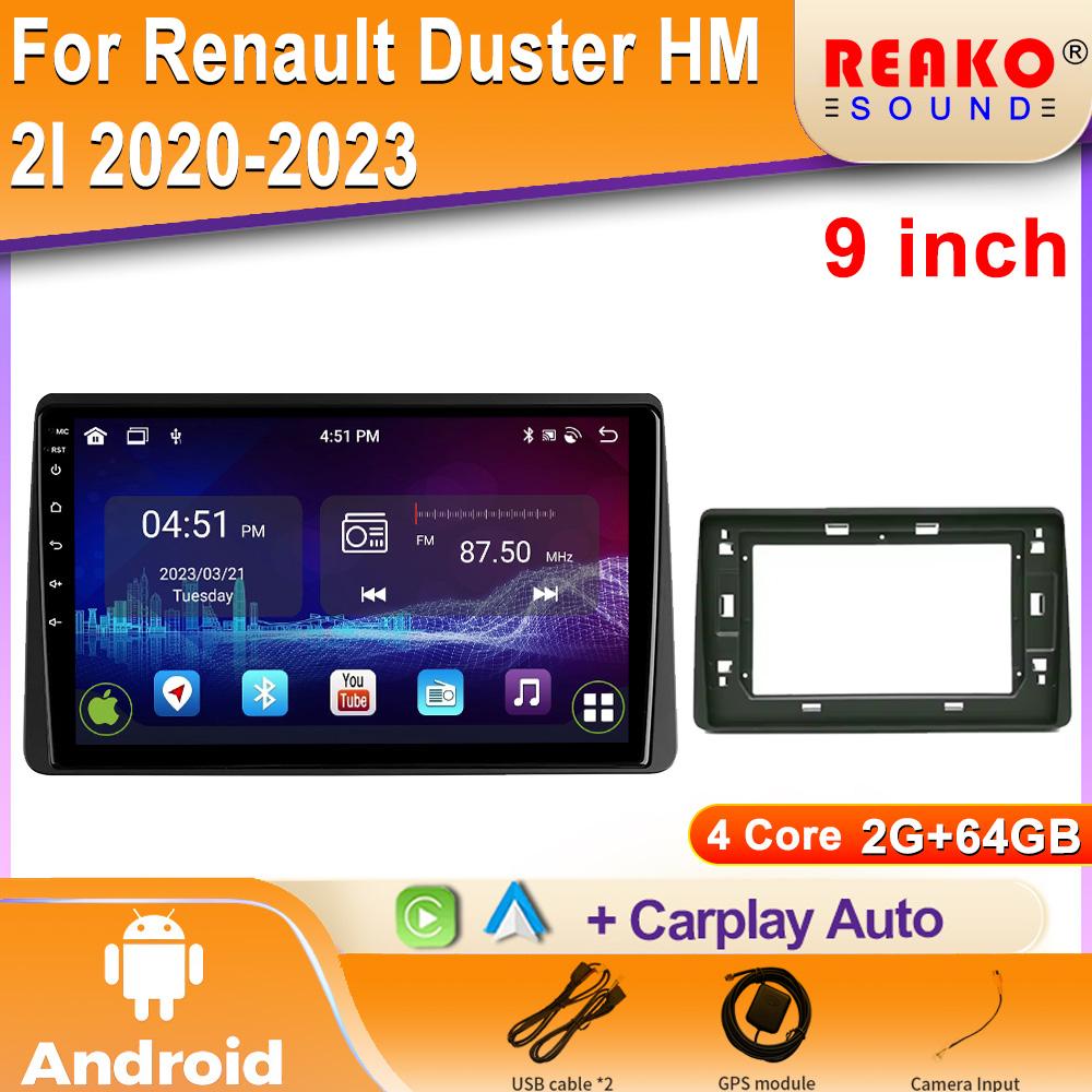 Автомобильный мультимедийный центр Радио Carplay Навигация Стерео 2 Din Сенсорный экран Android OS Для Renault Duster HM 2I 2020-2023