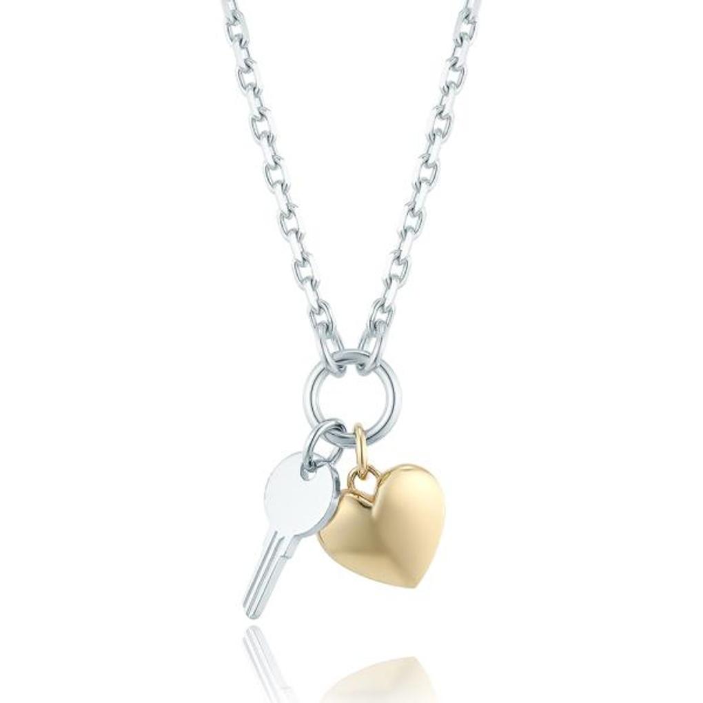 LLOYD Heart & Key Necklace LLNS21010S