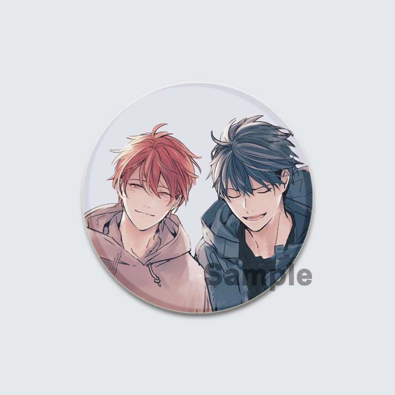 32/44/58 мм Круглые Аниме Подарочные Булавки Ручной Работы Брошь Сато Мафую/Уэнояма Рицука Мультфильм Значок на Рюкзаке Ювелирные Изделия Аксессуары Подарки