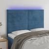 VidaXL LED Headboard Bedroom Furniture Double Bed Accessory Head of Bed Frame Interior Dark Blue 3122616