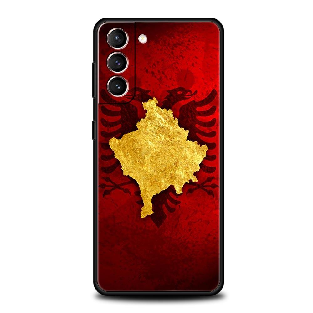 Phone Case For Samsung Galaxy S24 S23 S22 Ultra S20 S21 FE 5G S10 S9 Plus S10E S8 S7 Edge Soft Silicone Cover Albania flag