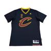 X NBA Collaboration Cavaliers Kyrie 2 Jersey Баскетбольная рубашка с V-образным вырезом и коротким рукавом, топы унисекс, черные 7470A-3QV-K91515