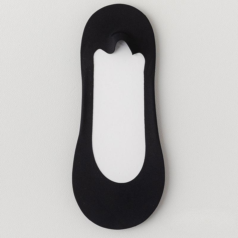 Женские носки-лодочки Ice Silk с утолщенной подошвой из губки, ударопрочные, нескользящие, силиконовые, удобные, невидимые носки