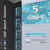 KVM-переключатель 4 в 4 выхода USB3.0, общий контроллер, USB2.0 адаптер-разветвитель для принтера, переключатель для ПК, ноутбука, клавиатуры, мыши, монитора