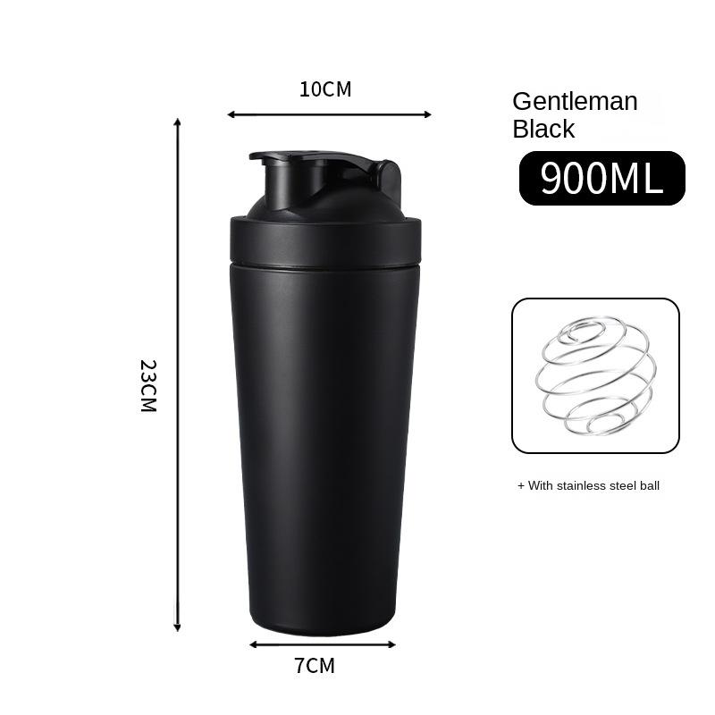 Vacuum-sealed 304 Stainless Steel Custom Logo Portable Protein Powder Shaker Bottle