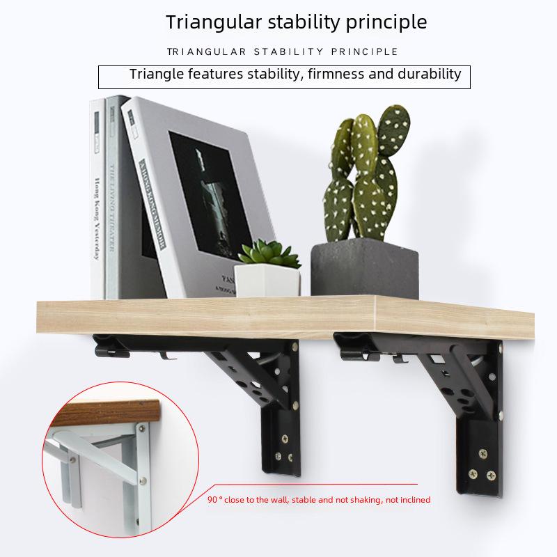 Dinite Heavy-Duty Folding Triangle Shelf Bracket