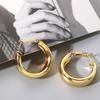 Round Circle Fashion  Accessories Wide Tube Drop Earrings Hoop Earrings Dangle  Earrings Jewelry