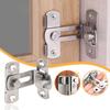 Черный противоугонный правый угол безопасности с винтами откидной засов дверной замок домашняя фурнитура дверная пряжка