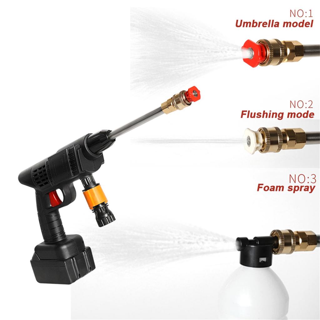 Высокопрочная беспроводная мойка высокого давления, широкое применение, портативный распылитель воды высокого давления, многофункциональная стиральная машина для автомобиля