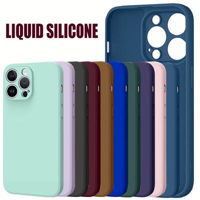 Новый цветной квадратный жидкий силиконовый чехол для телефона iPhone 14 Pro Max 11 12 13 Mini X XS MAX XR 7 8 PLUS 6 6S SE 2022 Защитный чехол