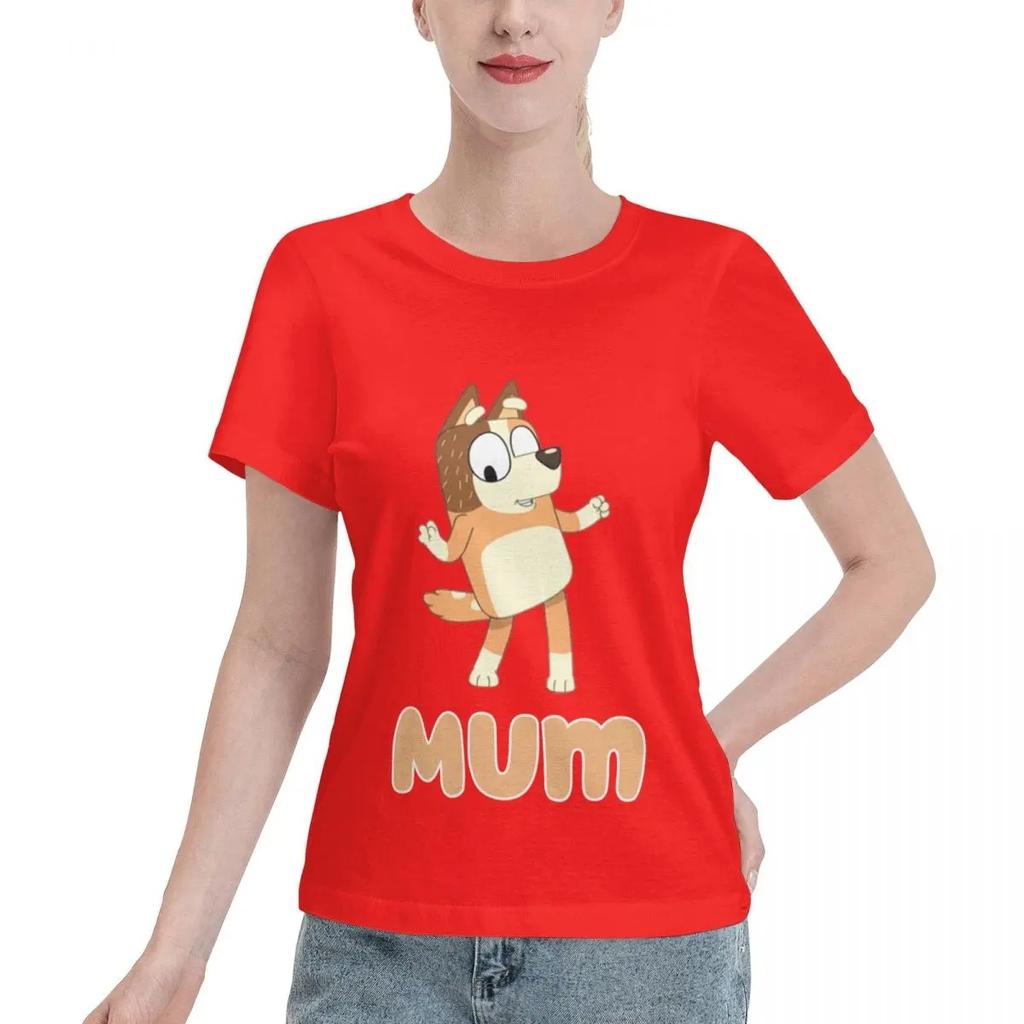 Классическая футболка Chilli Heeler Mom, винтажная одежда, футболки с рисунком для женщин