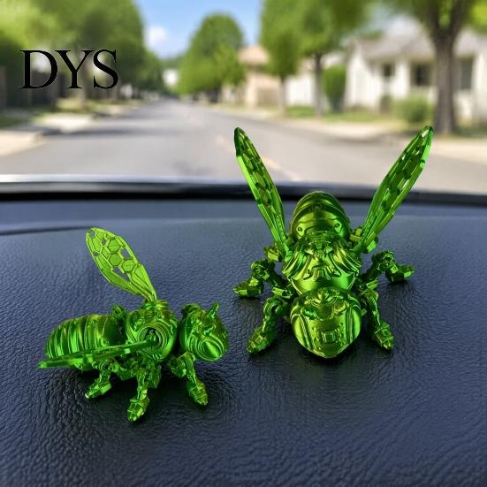 Настольное украшение Пчела, Механическая фигурка, напечатанная на 3D-принтере, Шершень с подвижными суставами, Артикулированная модель статуэтки Осы, Игрушка-антистресс, Декор Насекомое для