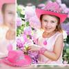 Delicate Pink Cowboy Hat Nightclubs and Parties Photo Studio Props and Stage Performances Multipurpose Decoration