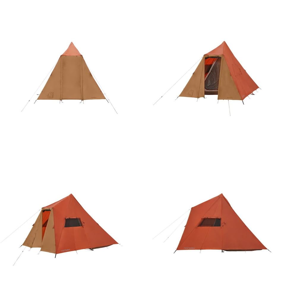 Палатка для кемпинга NORDISK Outdoor Thrym Helm 3 Tipi Type Pole Free 3 человека 3 122055 Picante/Cashew (Тримхейм ПУ)