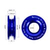 Heavy Duty Recovery Ring Snatch Block Pulley w/ Soft Shackle Tow Winch Rope