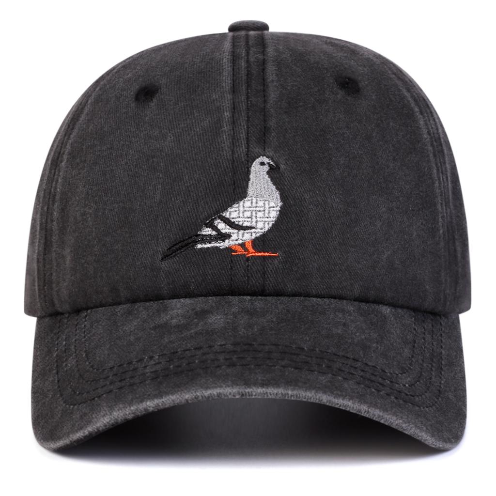Baseball Denim Washed Stitching Embroidered Pigeon Neutral Gender Women Men For Caps Spring Autumn Outdoor Adjustable Casual Hats Sunscreen Hat