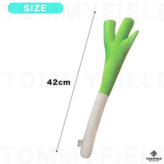 TOMMYFIELD Negi Cushion Vegetable Plush Toy Hatsune Miku Cosplay Goods 2 Pieces