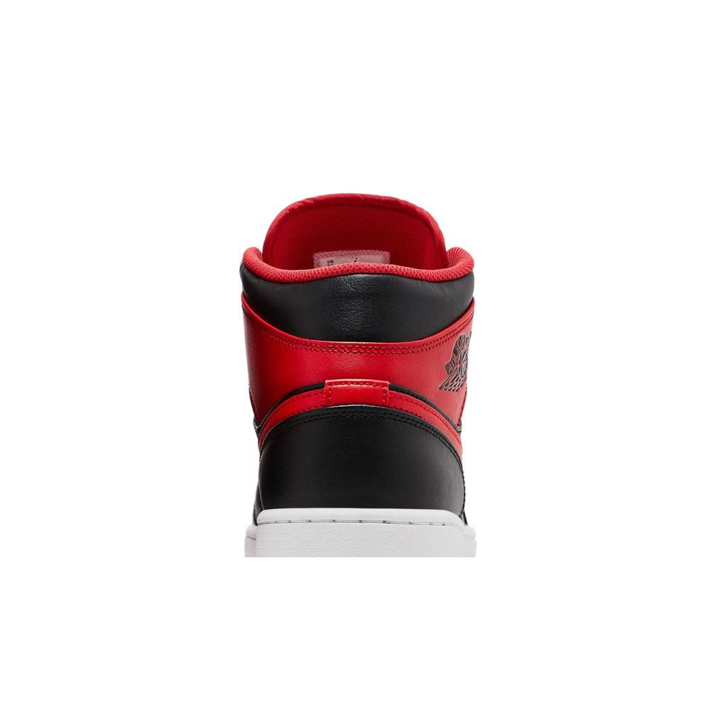 Air Jordan 1 Mid 'Alternate Bred' (Unisex) Black / Fire Red / White Vintage Basketball Shoes DQ8426 060