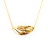 Les Trésors De Lily [L4593] - Gold-Plated 'Leaf' Necklace - 47x20 Mm