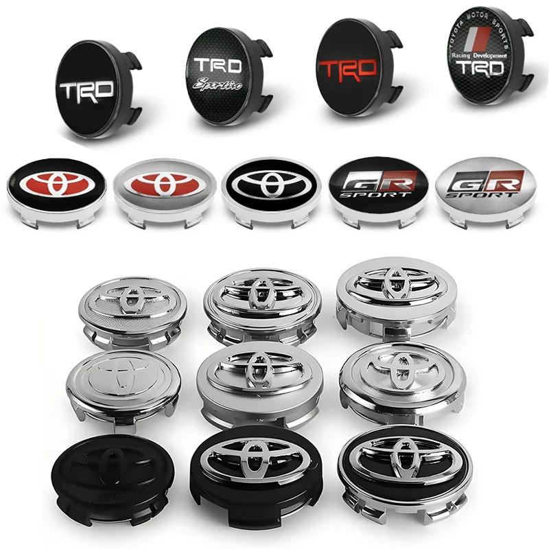 For Toyota Camry XV304Pc 56mm+60mm 57mm 62mm Car Wheel Center Hub Cap For Toyota TRD Rav4 Yaris prius avensis Corolla Camry Cover Sticker Accessories