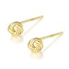 Earrings Silver Earrings Silver925 Silver Gold Pink Gold 18K Coating Ball Ball Ball Compatible with Metal Allergies (yellow Gold)