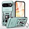 For Pixel 9 Anti-fall Stand Phone Case 2-in-1 Sliding Window All-inclusive Phone Case