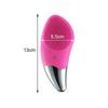 Mini Ultrasonic Facial Cleansing Brush Silicone Electric Sonic Face Skin Washing Massager USB Rechargeable Blackhead Remover