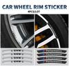 4Pcs Aluminum Car Wheel Rims Stickers Badge Auto Decoration For Bmw Performance E46 E90 E60 F10 F30 E39 E36 F20 E87 G30 E92 E91