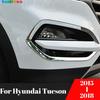 Хромированная накладка на противотуманную фару для Hyundai Tucson 2015 2016 2017 2018, Накладки на ободок передней противотуманной фары, Внешние аксессуары
