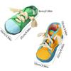 Shoe Shaped Dog Chewing Toy Clean Teeth Interactive Squeaky Dog Toy Soft Bite Resistant Pet Cotton Rope Slippers Self-Hi