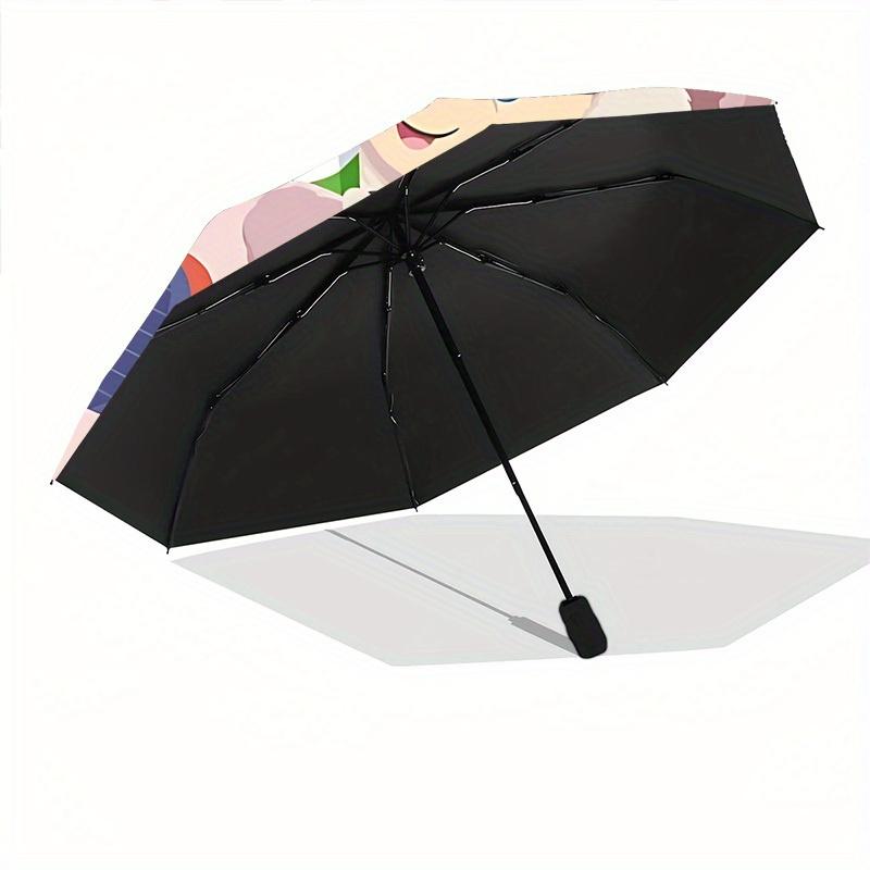 1pc Duffy And ShelliaMay Automatic Umbrella 8-Bone Design Compact Gear for Outdoor Travel,Perfect Gift for Friends' Birthdays yy250815041