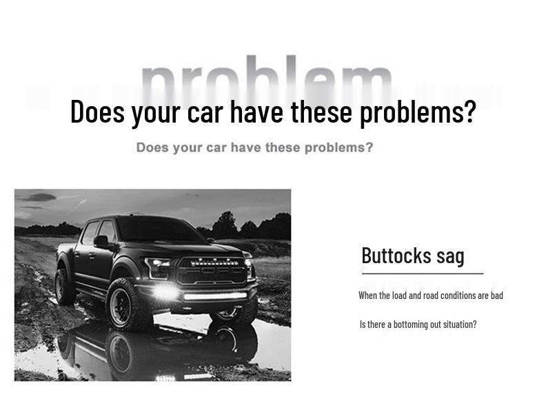 Adjustable Shock Absorber & 2-Inch Lift Kit for RAM1500 Pickup