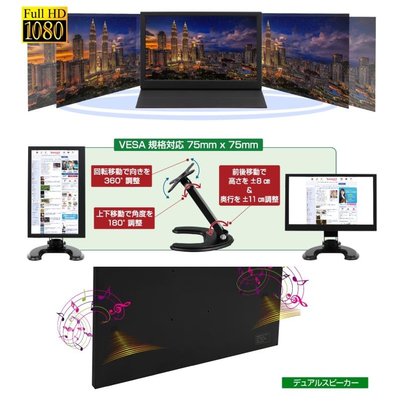 Monitor LCD13HCR-IPS 13.3-inch multi-LCD