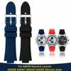 Для Maurice Lacroix AIKON AI6008 AI6007 1018 1108 Выпуклый модифицированный ремешок для часов силиконовый ремешок для часов Браслет мужские аксессуары