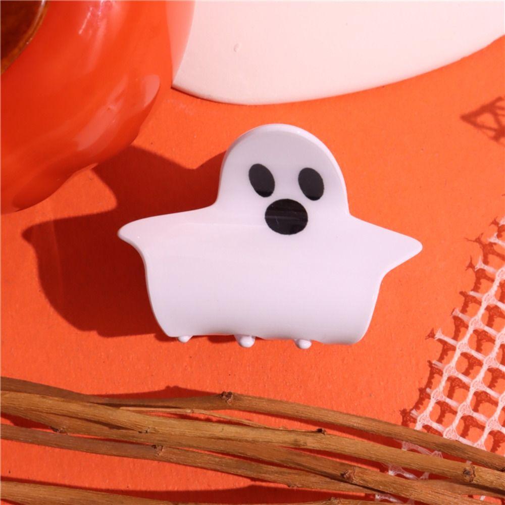 Acrylic Pumpkin Hair Claw Pumpkin Pumpkin Crab Clip Creative Ghost Claw Clip Holiday