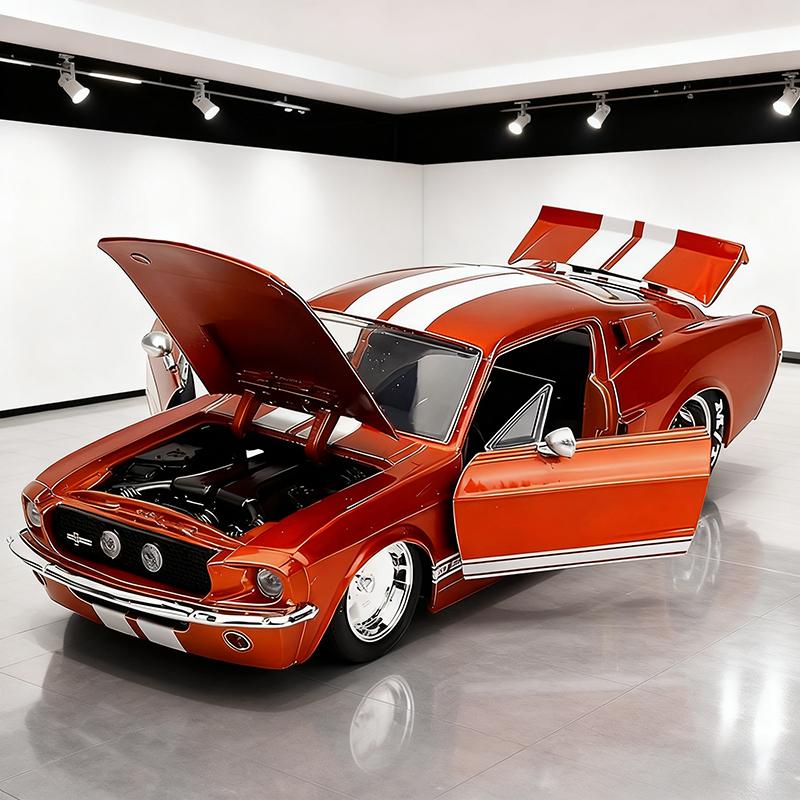 1:24 1967 Shelby GT500 Литой Автомобиль Diecasts & Игрушечные Транспортные Средства Модель Автомобиля Миниатюрная Масштабная Модель Автомобиля Для Детей