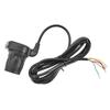36V/48V Right and Left Electric Bike Handlebar Throttle Grip with Battery Indicator Power Switch