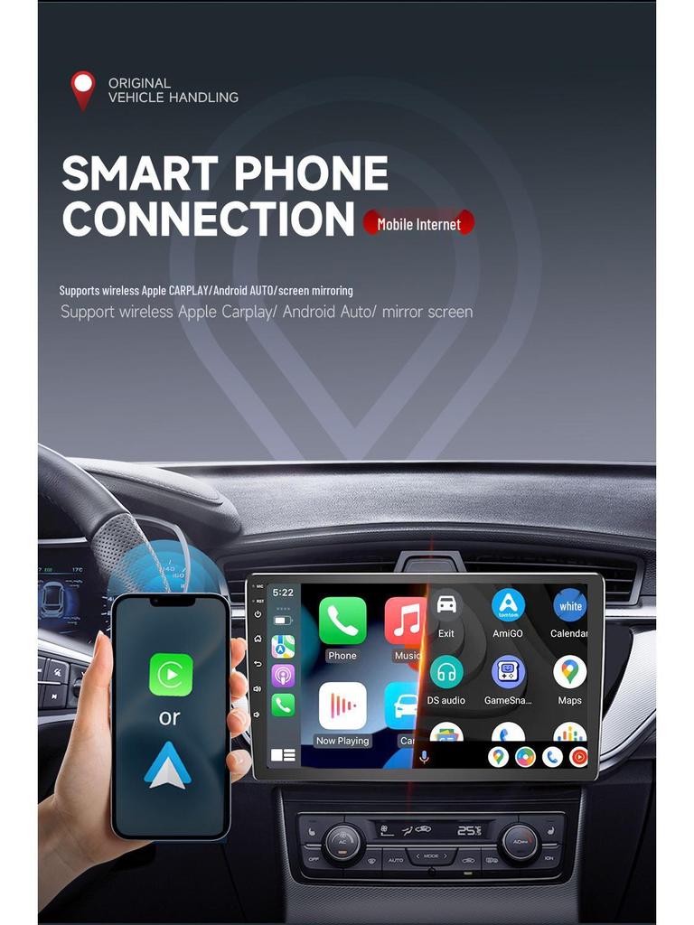 Android Navigation MP5 Radio for Hyundai Sonata 8th Gen, 4+64GB, with Built-in CarPlay