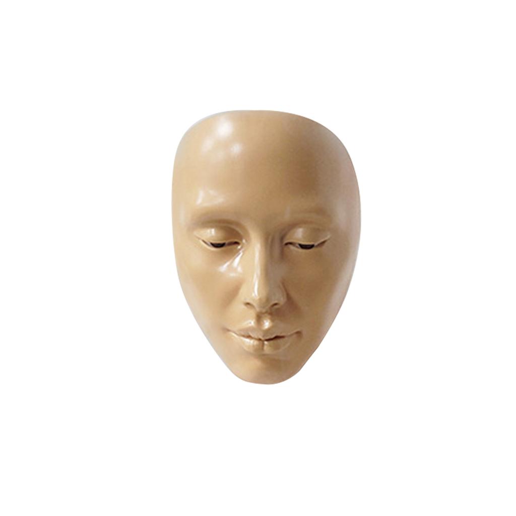 Full Face Makeup Mannequin Silicone Practicing Board Perfect Aid To Practice Makeup For Beginner