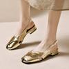 Женские летние сандалии 2024 года, роскошные элегантные повседневные босиком из искусственной кожи для женщин, удобные туфли на танкетке для отдыха на открытом воздухе