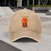 Vintage Orange Baseball Cap  Adjustable Hook  Loop Duckbill Lightweight Unisex Washed Hat for Unisex  Women
