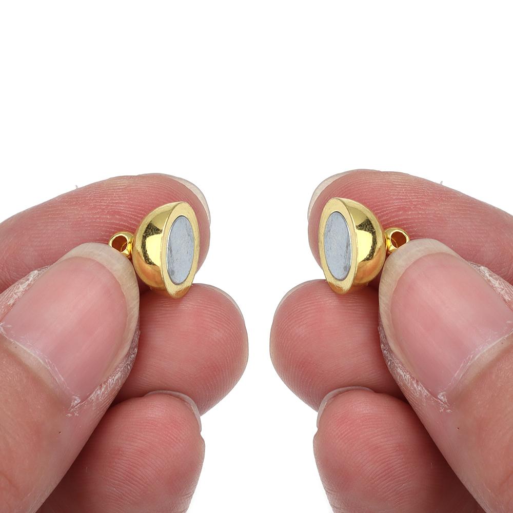 5 Sets Ball Shape Round Strong Magnetic Clasps Magnet End Clasp Connectors For Jewelry Making DIY Bracelet Necklace Accessories