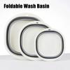 Hangable Design Washing Up Bowl Foldable Washbasin Picnic Cleaning Tool Collapsible Wash Basin
