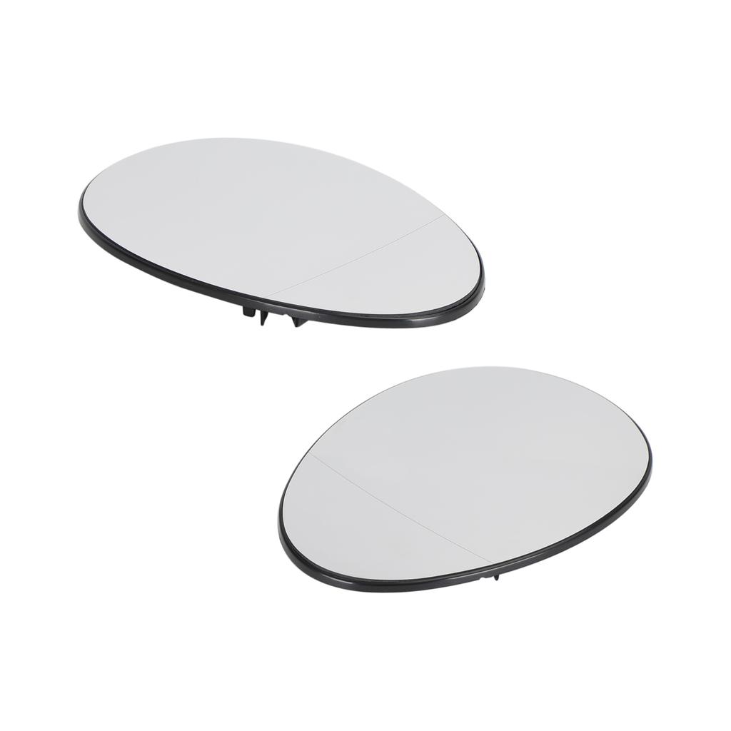 2 × Heated Side View Mirror Glass for BMW Mini Cooper 2007-2015