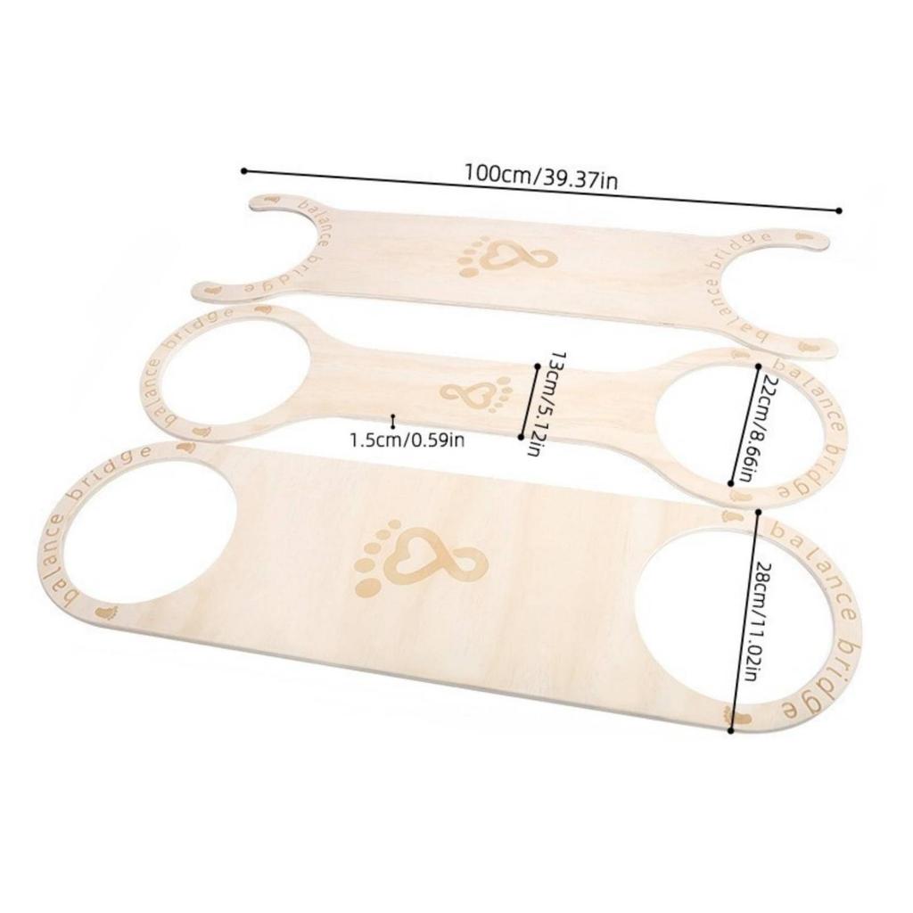 Sensory Balance Board Non-Slip Children's Stepping Beam Wooden for Preschoolers