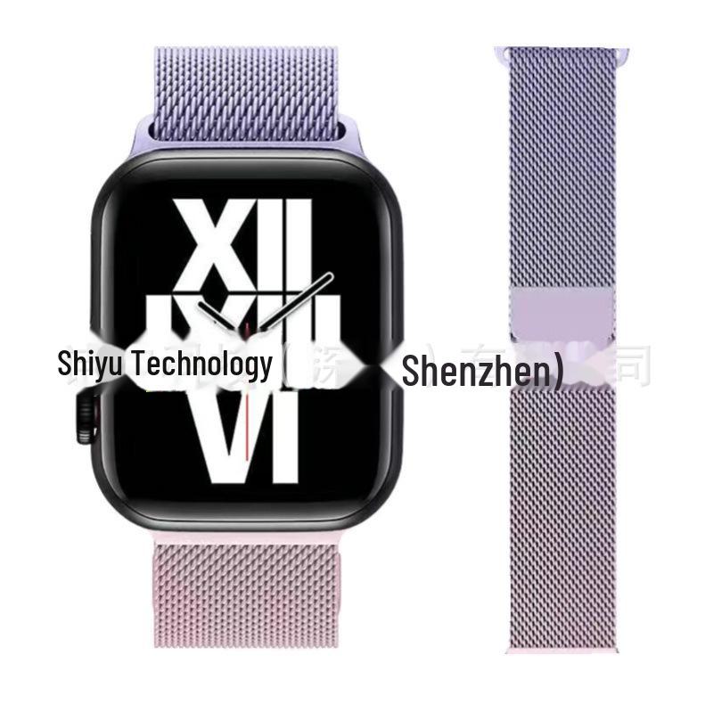 Совместимый металлический ремешок-петля для Apple Watch Series 5-9, SE